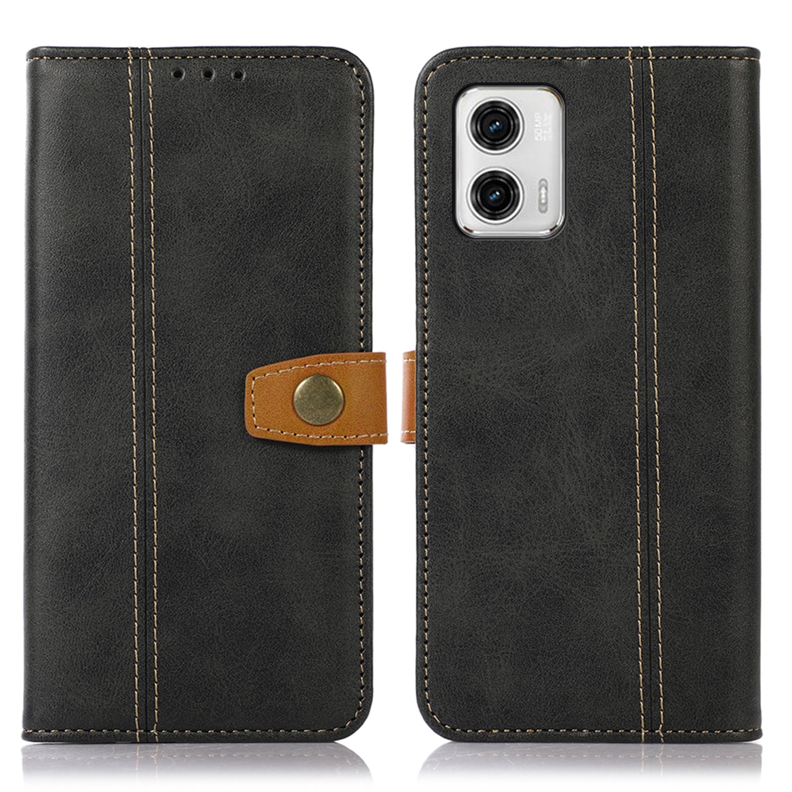 For Motorola Moto G73 5G Phone Wallet Case Calf Texture Stand PU Leather Phone Cover For Motorola Moto G73 5G Phone Wallet Case Calf Texture Stand PU Leather Phone Cover